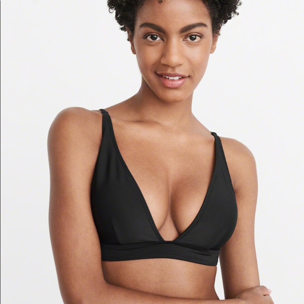 Abercrombie Black Plunge Swimsuit